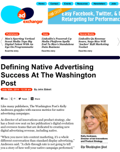 Defining Native Advertising Success At The Washington Post