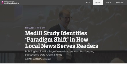 ‘Paradigm Shift’ in How Local News Serves Readers